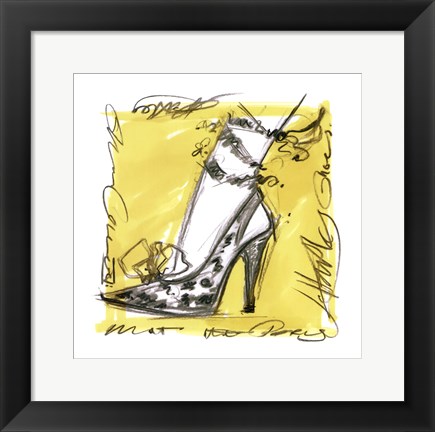 Framed Catwalk Heels IV Print