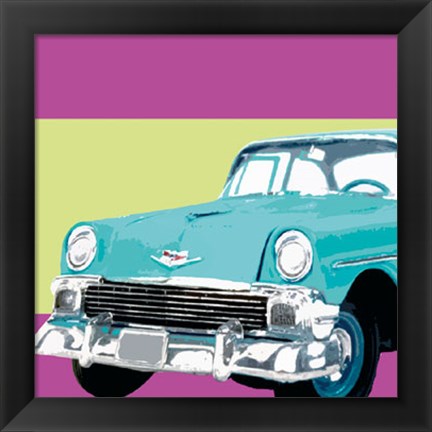 Framed Retro Car II Print