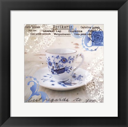 Framed Morning Tea II Print