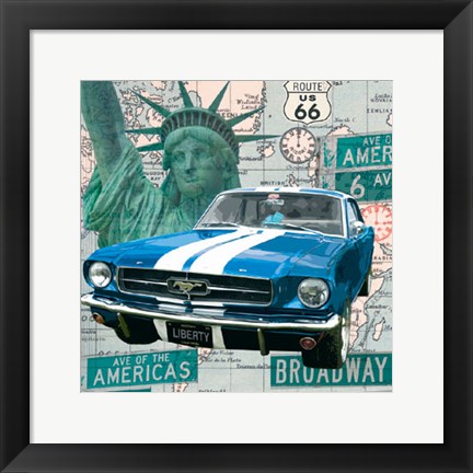 Framed Cruising USA II Print