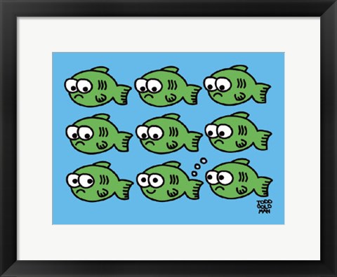 Framed Fish Fart Print