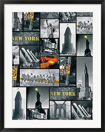 Framed New York Repeat Print