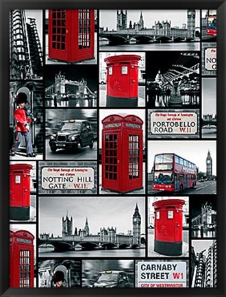 Framed London Repeat Print