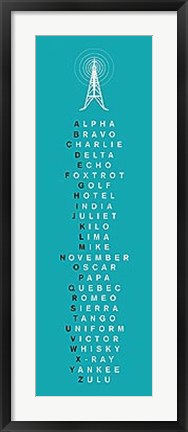 Framed Phonetic Alphabet II Print