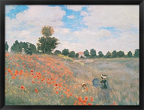 Framed Poppyfield, Near Argenteuil Print