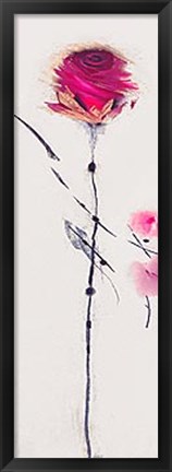 Framed Oriental Rose I Print