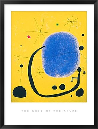 Framed Gold of the Azure, 1967 Print