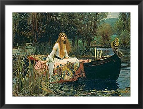 Framed Lady of Shalott, 1888 Print