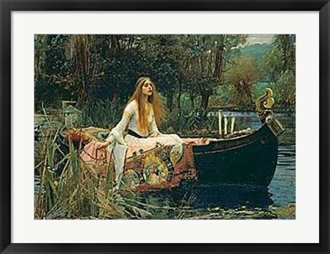 Framed Lady of Shalott, 1888 Print