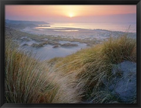 Framed Budle, Misty Sunset Print