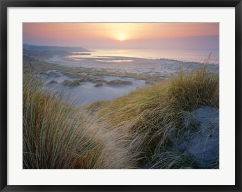 Framed Budle, Misty Sunset Print