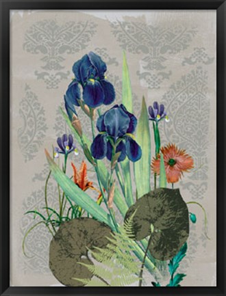 Framed Summer Flowers I Print