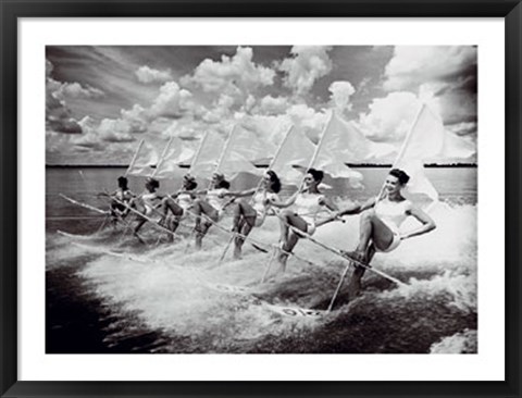 Framed Water Ski Parade Print