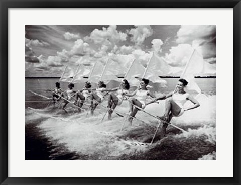 Framed Water Ski Parade Print