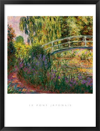 Framed Le Pont Japonais Print