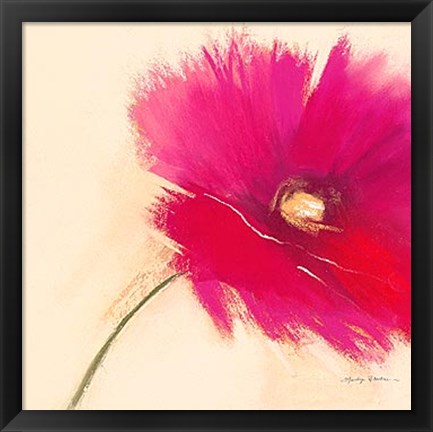 Framed Poppy Power I Print