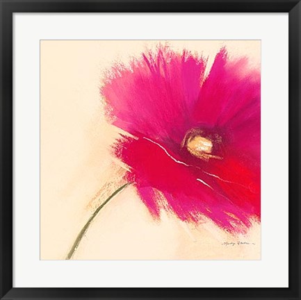 Framed Poppy Power I Print