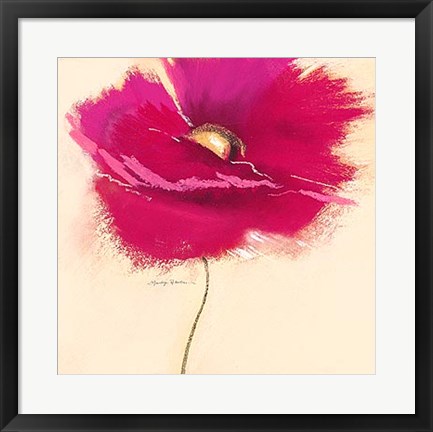 Framed Poppy Power III Print