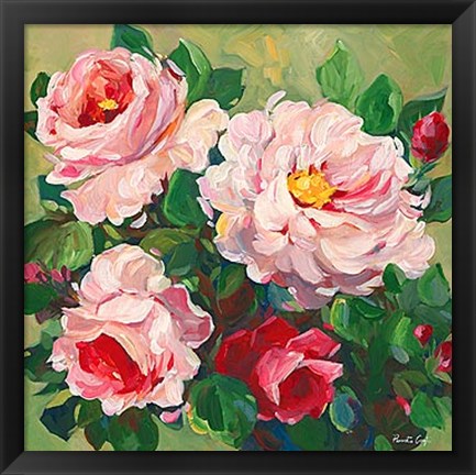 Framed Rose Garden II Print