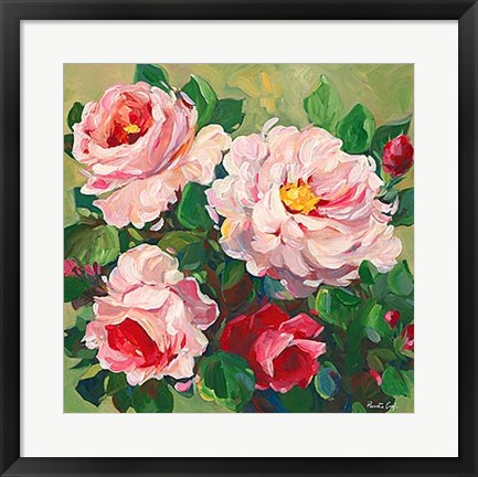 Framed Rose Garden II Print