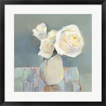 Framed Weekend Roses I Print