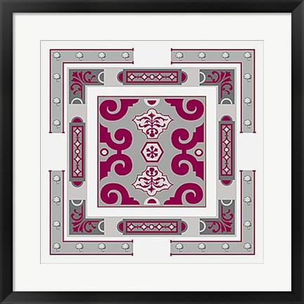 Framed Parterre I Print