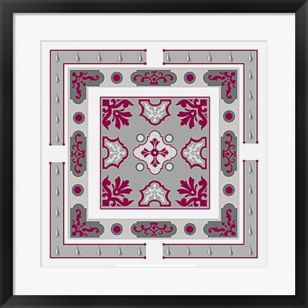 Framed Parterre III Print