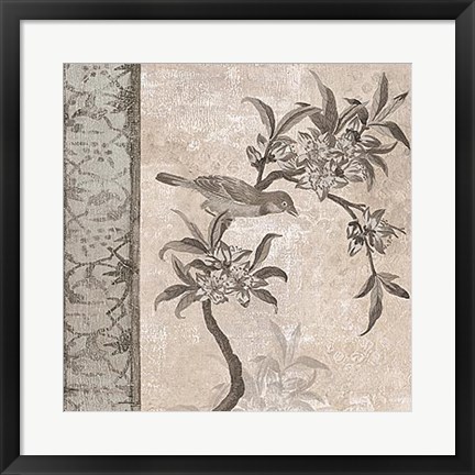 Framed Chinoiserie I Print