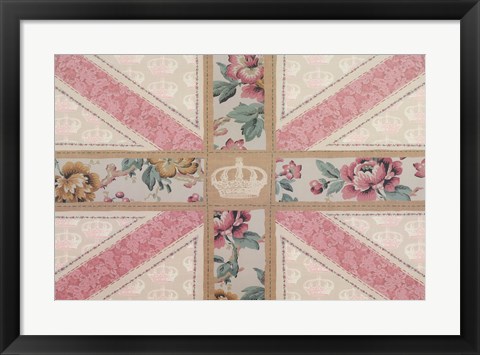 Framed Vintage Chic Flag Print