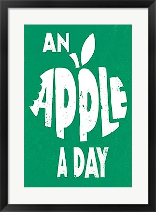 Framed Apple a Day Print