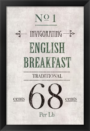 Framed English Breakfast Tea Print