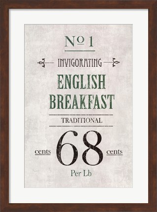 Framed English Breakfast Tea Print