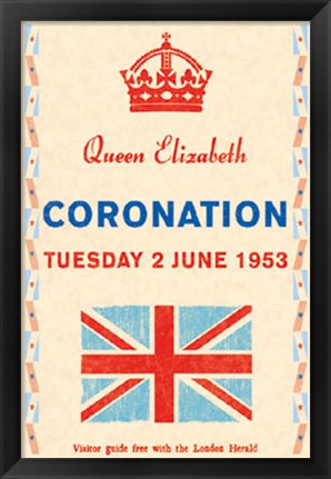 Framed Coronation Day, 1953 Print