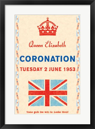 Framed Coronation Day, 1953 Print