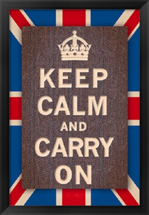 Framed Keep Calm Britain Print