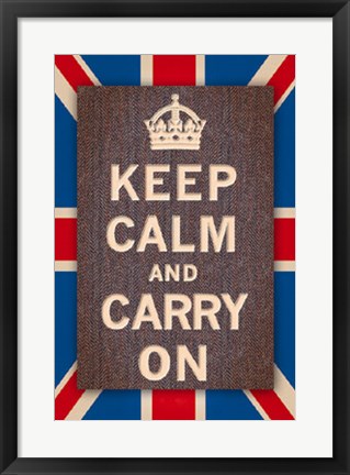 Framed Keep Calm Britain Print