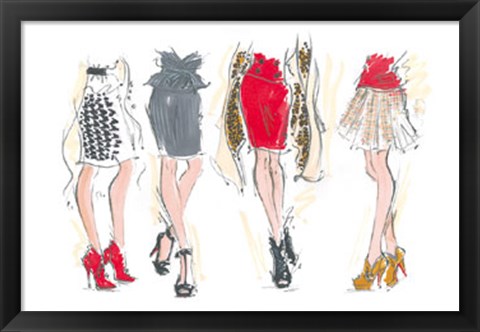 Framed Catwalk Legs Print