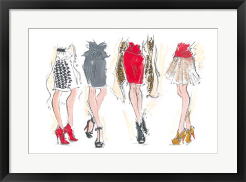 Framed Catwalk Legs Print