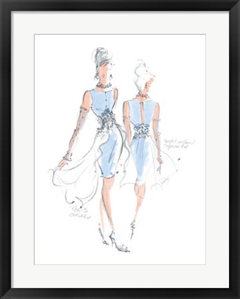 Framed Haute Couture III Print