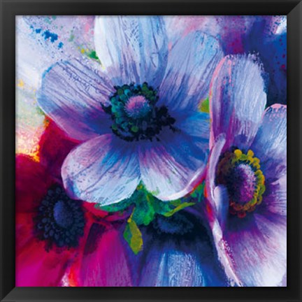 Framed Floral Intensity IV Print