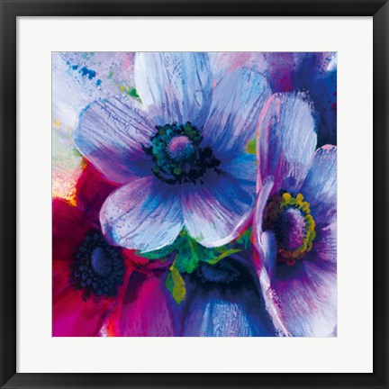 Framed Floral Intensity IV Print