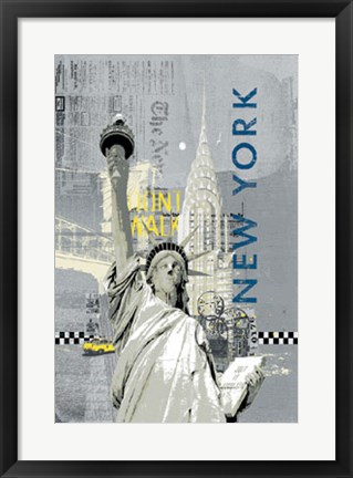 Framed Travel Mono I Print