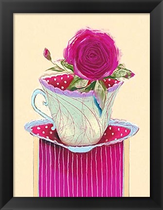 Framed Tea Rose Print