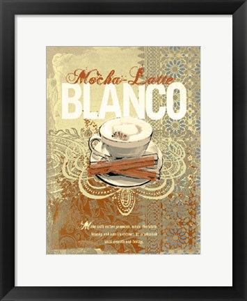 Framed Cafe Blanco Print