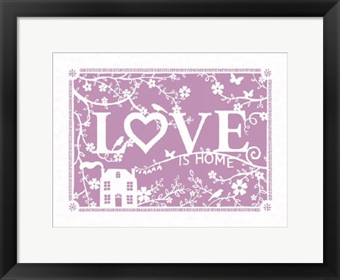 Framed Love...is Home Print