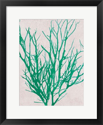 Framed Emerald Sea I Print