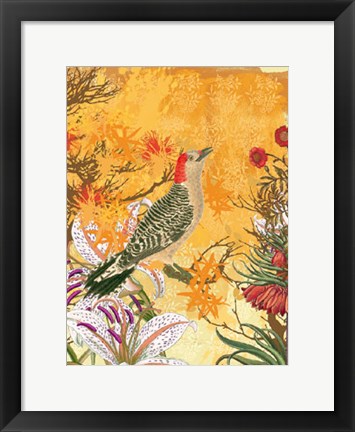 Framed Chinoiserie I Print