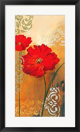 Framed Red Melody II Print