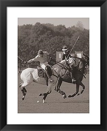 Framed Polo In The Park I Print