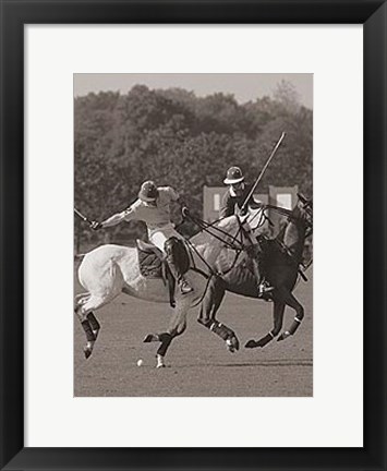 Framed Polo In The Park I Print